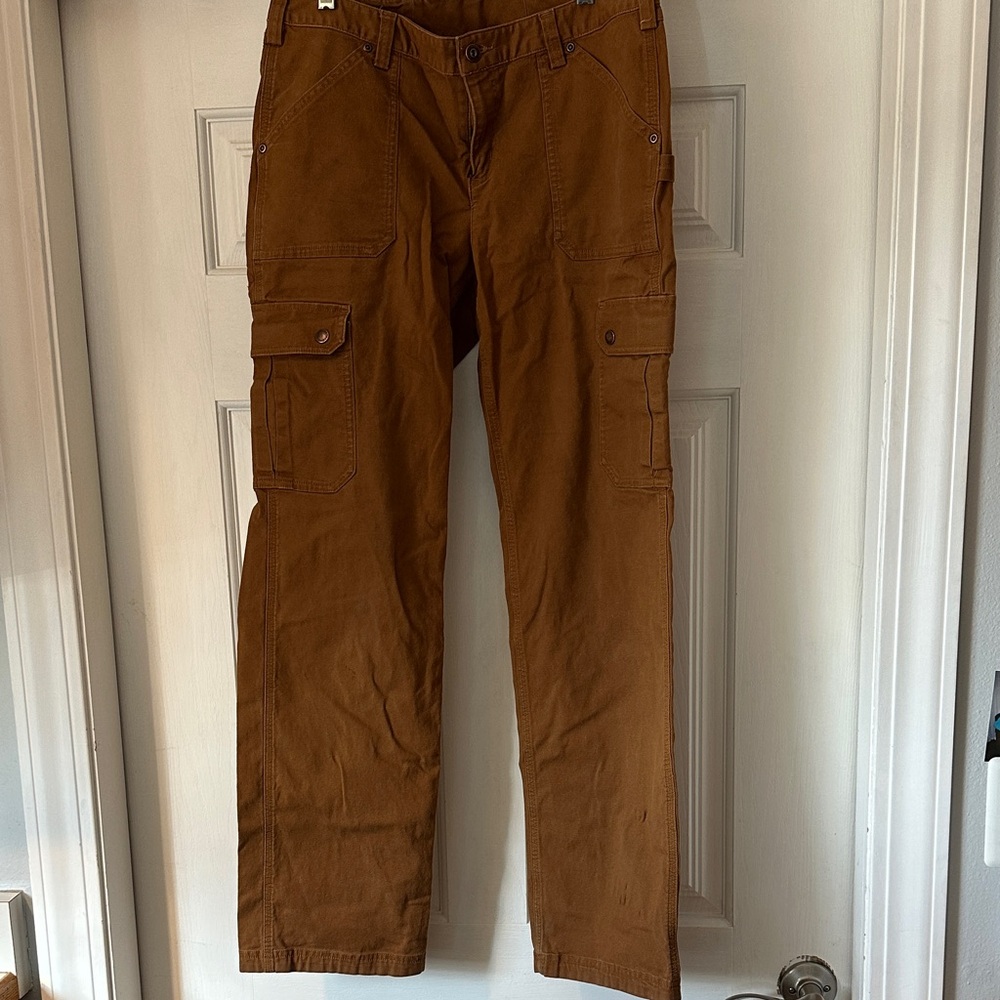 Duluth Trading Co Brown Boot Cut Pants